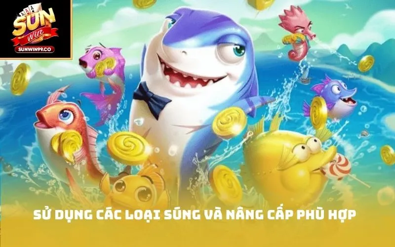 Sử dụng các loại súng và nâng cấp phù hợp